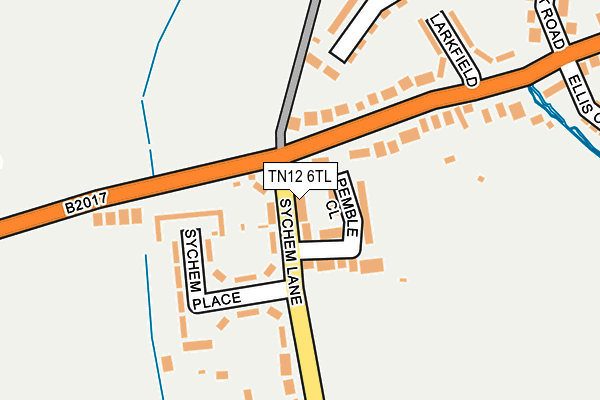 TN12 6TL map - OS OpenMap – Local (Ordnance Survey)