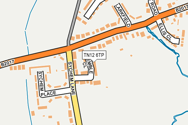 TN12 6TP map - OS OpenMap – Local (Ordnance Survey)