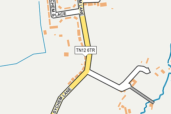 TN12 6TR map - OS OpenMap – Local (Ordnance Survey)