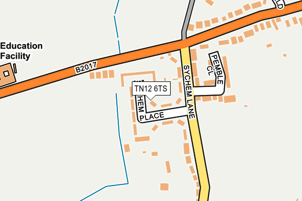TN12 6TS map - OS OpenMap – Local (Ordnance Survey)