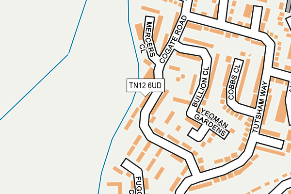 TN12 6UD map - OS OpenMap – Local (Ordnance Survey)