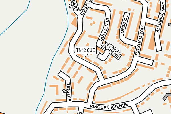 TN12 6UE map - OS OpenMap – Local (Ordnance Survey)