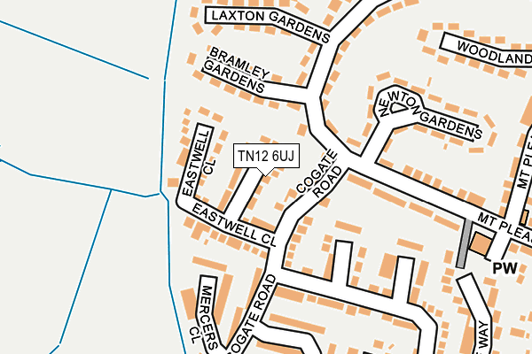 TN12 6UJ map - OS OpenMap – Local (Ordnance Survey)