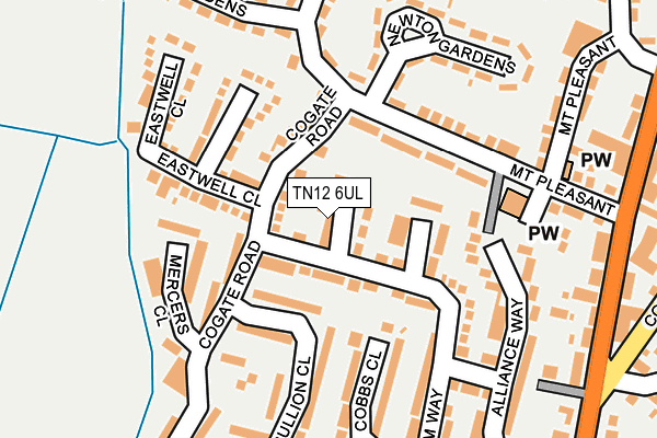 TN12 6UL map - OS OpenMap – Local (Ordnance Survey)