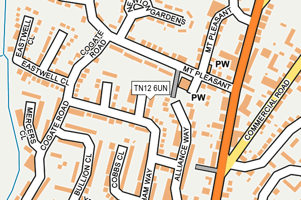 TN12 6UN map - OS OpenMap – Local (Ordnance Survey)