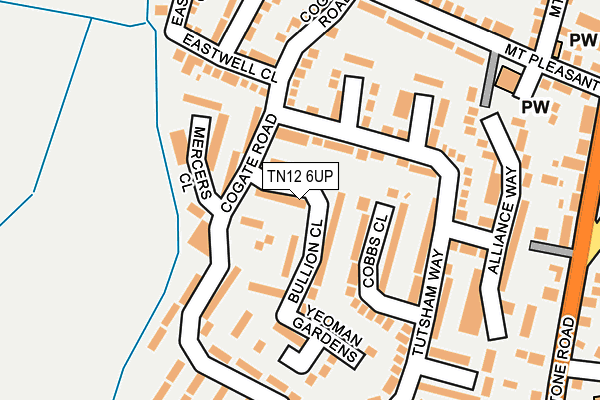 TN12 6UP map - OS OpenMap – Local (Ordnance Survey)