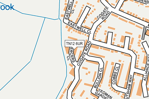 TN12 6UR map - OS OpenMap – Local (Ordnance Survey)