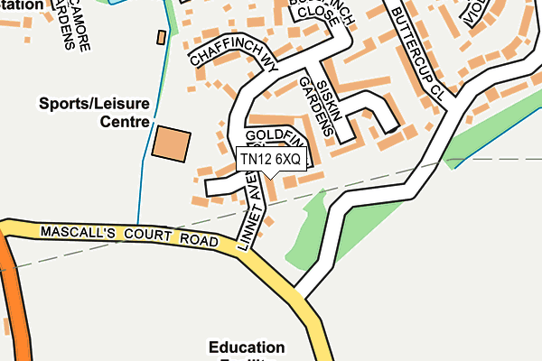 TN12 6XQ map - OS OpenMap – Local (Ordnance Survey)