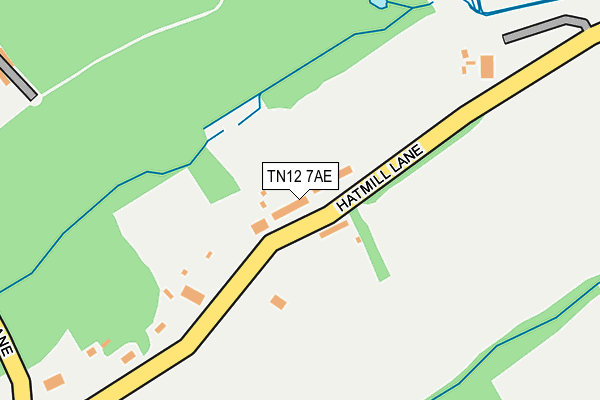 TN12 7AE map - OS OpenMap – Local (Ordnance Survey)