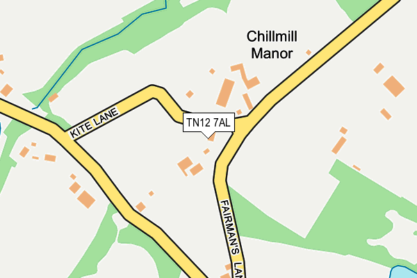 TN12 7AL map - OS OpenMap – Local (Ordnance Survey)