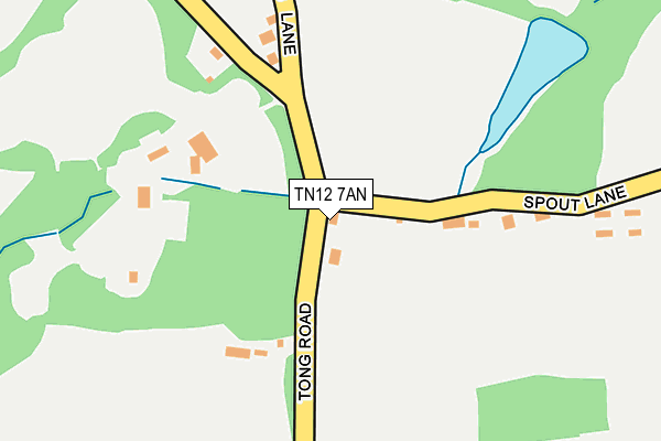 TN12 7AN map - OS OpenMap – Local (Ordnance Survey)