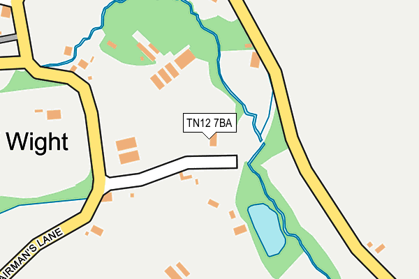 TN12 7BA map - OS OpenMap – Local (Ordnance Survey)