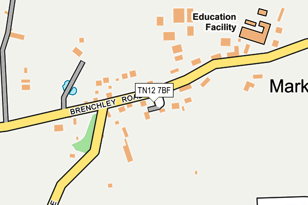 TN12 7BF map - OS OpenMap – Local (Ordnance Survey)