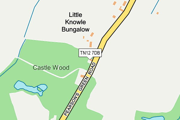 TN12 7DB map - OS OpenMap – Local (Ordnance Survey)