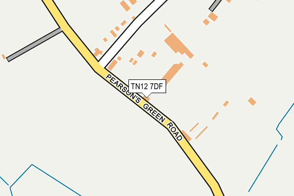 TN12 7DF map - OS OpenMap – Local (Ordnance Survey)