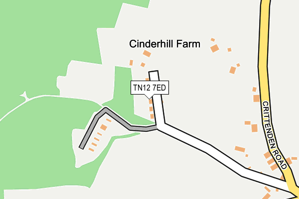 TN12 7ED map - OS OpenMap – Local (Ordnance Survey)