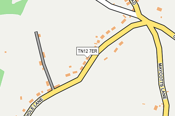 TN12 7ER map - OS OpenMap – Local (Ordnance Survey)