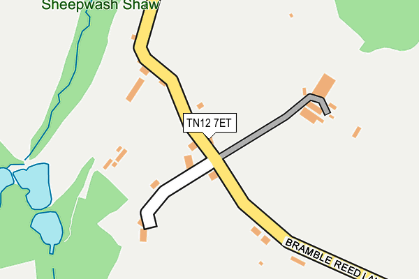 TN12 7ET map - OS OpenMap – Local (Ordnance Survey)