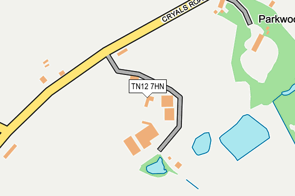 TN12 7HN map - OS OpenMap – Local (Ordnance Survey)