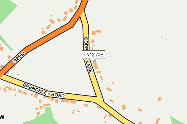 TN12 7JE map - OS OpenMap – Local (Ordnance Survey)