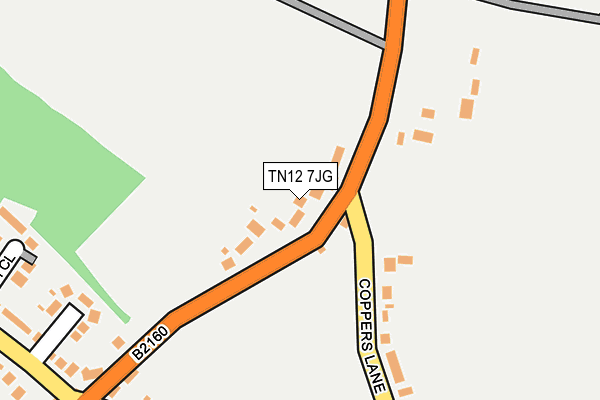 TN12 7JG map - OS OpenMap – Local (Ordnance Survey)