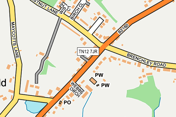 TN12 7JR map - OS OpenMap – Local (Ordnance Survey)