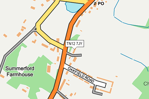 TN12 7JY map - OS OpenMap – Local (Ordnance Survey)
