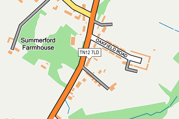 TN12 7LD map - OS OpenMap – Local (Ordnance Survey)