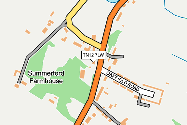 TN12 7LW map - OS OpenMap – Local (Ordnance Survey)