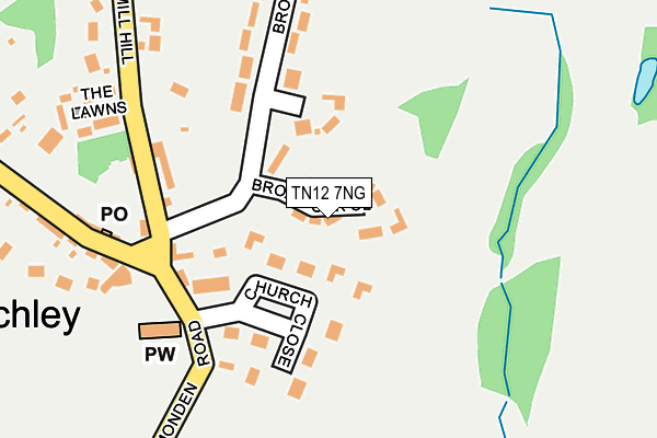 TN12 7NG map - OS OpenMap – Local (Ordnance Survey)