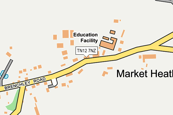 TN12 7NZ map - OS OpenMap – Local (Ordnance Survey)