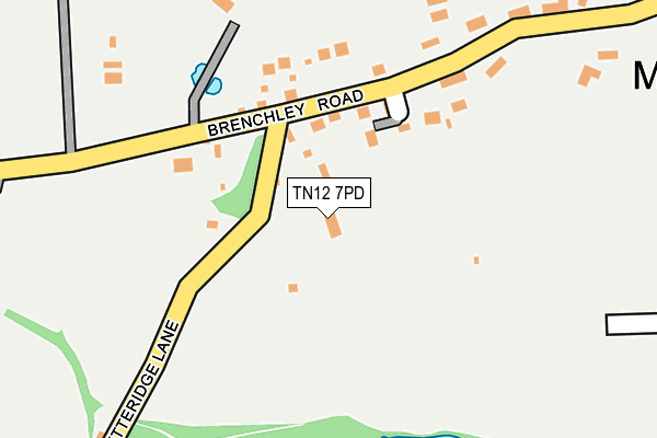 TN12 7PD map - OS OpenMap – Local (Ordnance Survey)