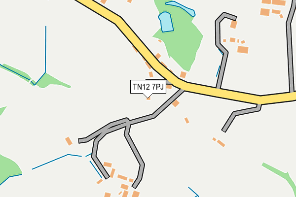 TN12 7PJ map - OS OpenMap – Local (Ordnance Survey)