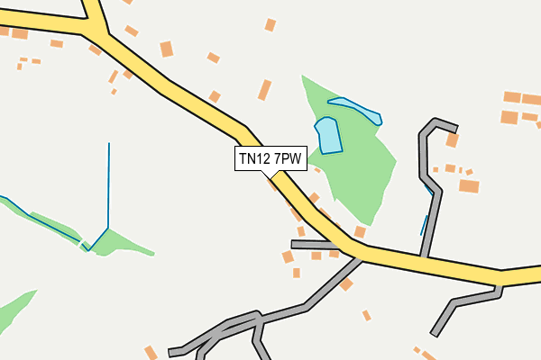 TN12 7PW map - OS OpenMap – Local (Ordnance Survey)