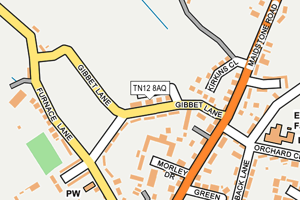 TN12 8AQ map - OS OpenMap – Local (Ordnance Survey)