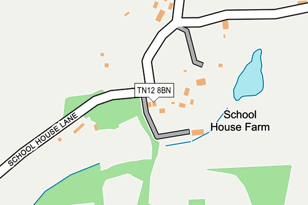 TN12 8BN map - OS OpenMap – Local (Ordnance Survey)