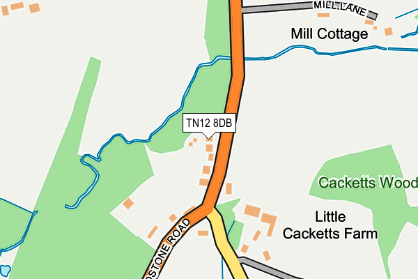 TN12 8DB map - OS OpenMap – Local (Ordnance Survey)