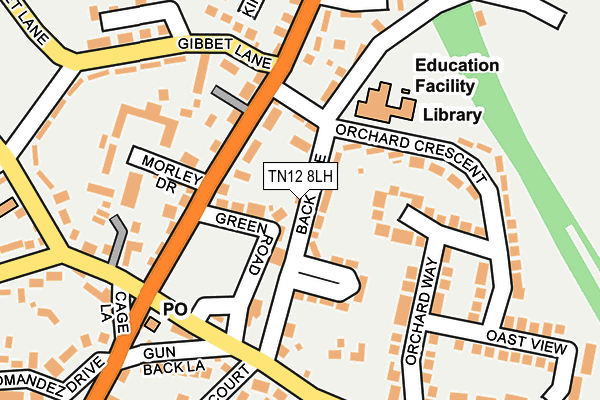 TN12 8LH map - OS OpenMap – Local (Ordnance Survey)