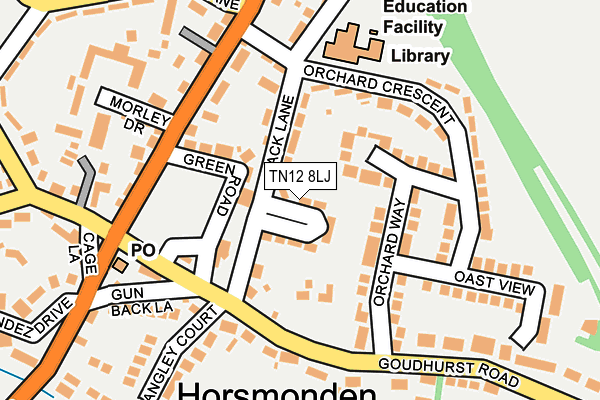 TN12 8LJ map - OS OpenMap – Local (Ordnance Survey)