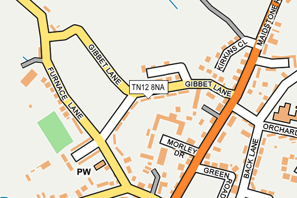 TN12 8NA map - OS OpenMap – Local (Ordnance Survey)