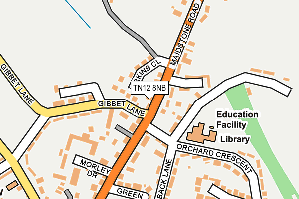 TN12 8NB map - OS OpenMap – Local (Ordnance Survey)