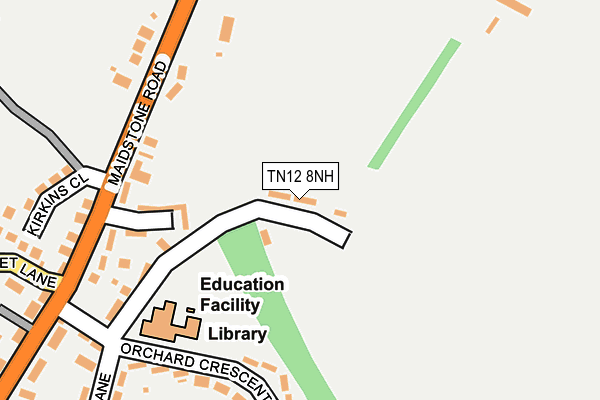 TN12 8NH map - OS OpenMap – Local (Ordnance Survey)