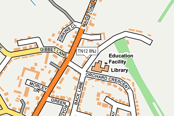 TN12 8NJ map - OS OpenMap – Local (Ordnance Survey)