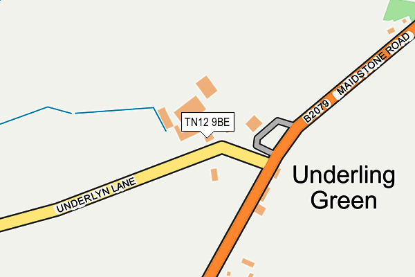 TN12 9BE map - OS OpenMap – Local (Ordnance Survey)