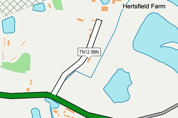 TN12 9BN map - OS OpenMap – Local (Ordnance Survey)