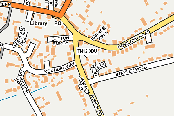 TN12 9DU map - OS OpenMap – Local (Ordnance Survey)