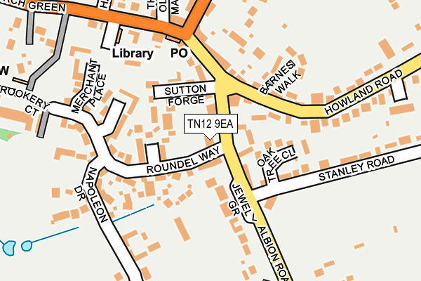 TN12 9EA map - OS OpenMap – Local (Ordnance Survey)