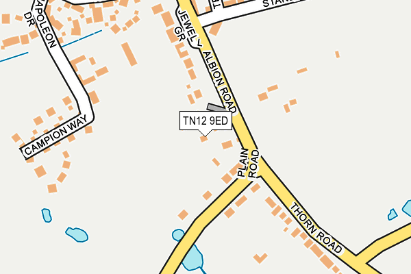 TN12 9ED map - OS OpenMap – Local (Ordnance Survey)