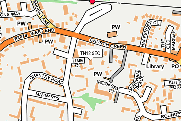 TN12 9EQ map - OS OpenMap – Local (Ordnance Survey)