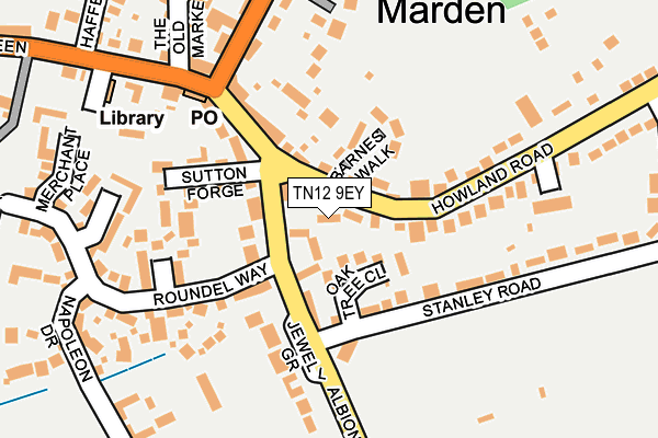 TN12 9EY map - OS OpenMap – Local (Ordnance Survey)